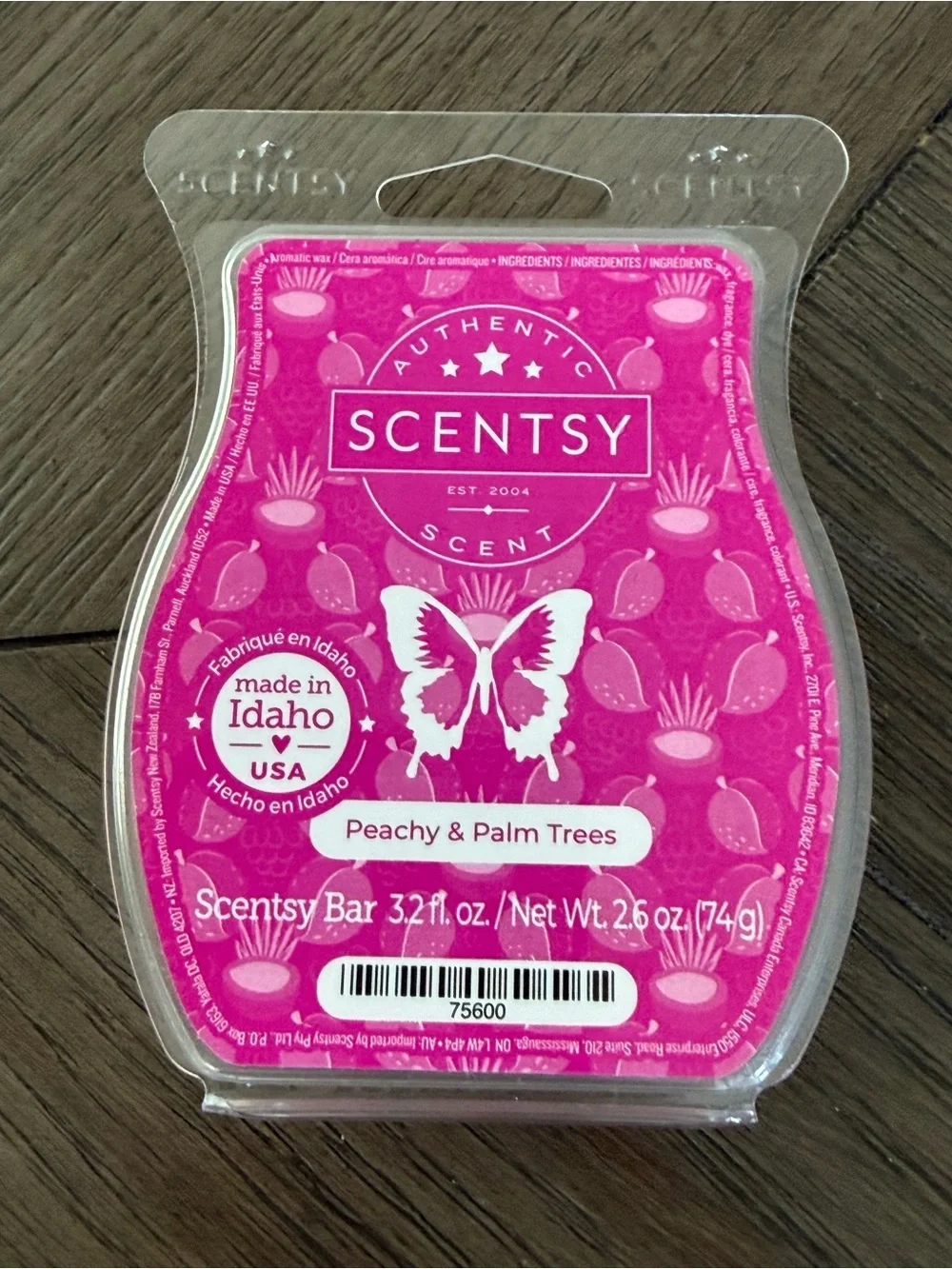 Scentsy Peachy & Palm Trees Wax Bar Retired